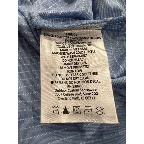 Columbia Mens Blue Polo Golf Athletic 1/4 Button Short Sleeve Shirt Size XL - Picture 7 of 10